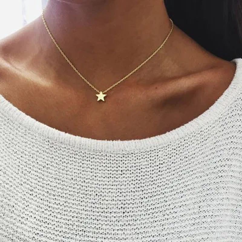 New Double Layer Necklace for Women Imitation Pearl Crystal Heart Pendant Chokers Necklaces Girls Gift Bohemia Cheap Jewelry