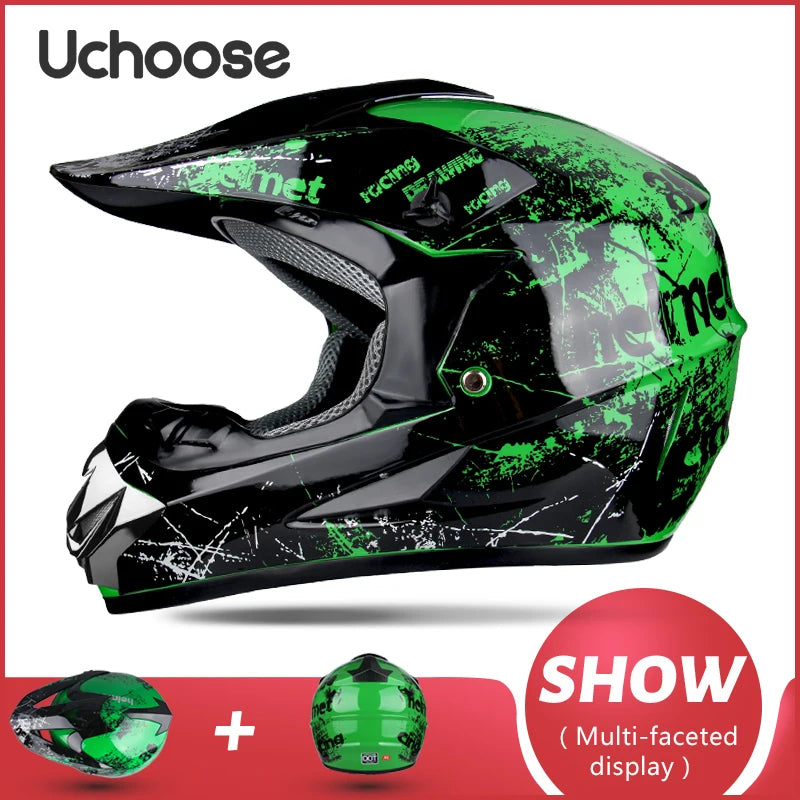 Motorcycle Helmet Shark Motocross Off-Road Helm Children Moto Bike Accessories ATV Capacete De Moto Ike Downhill AM DH