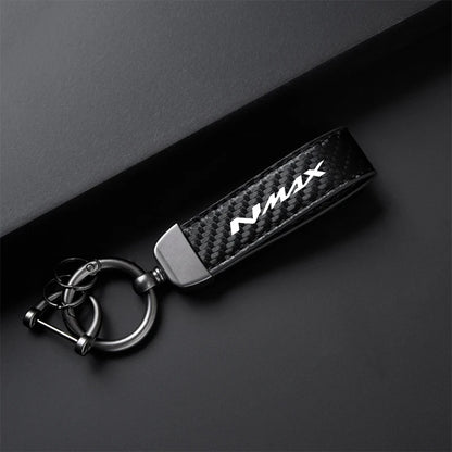 High-Grade Carbon Fiber Motorcycle Keychain Holder Keyring for YAMAHA NMAX N-MAX 155 150 125 NMAX155/150/125 Accessories