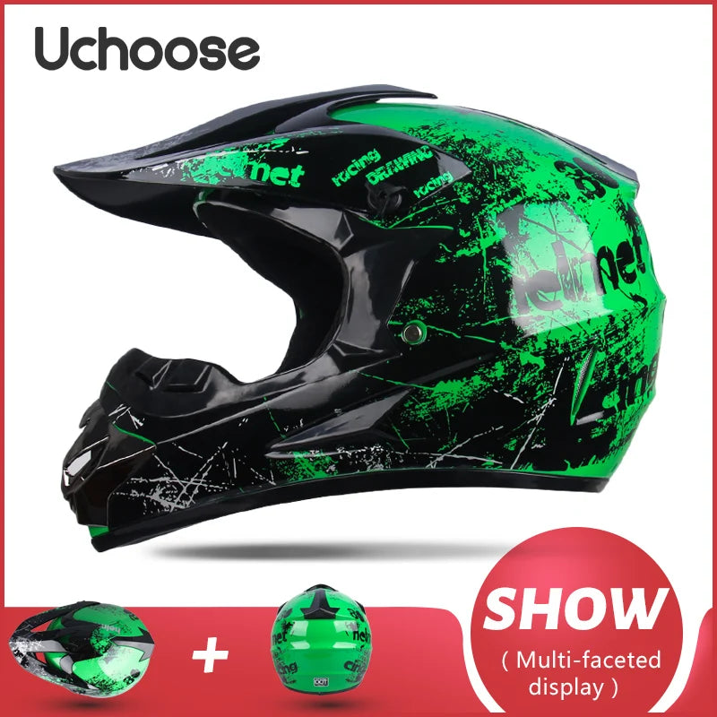 Motorcycle Helmet Shark Motocross Off-Road Helm Children Moto Bike Accessories ATV Capacete De Moto Ike Downhill AM DH