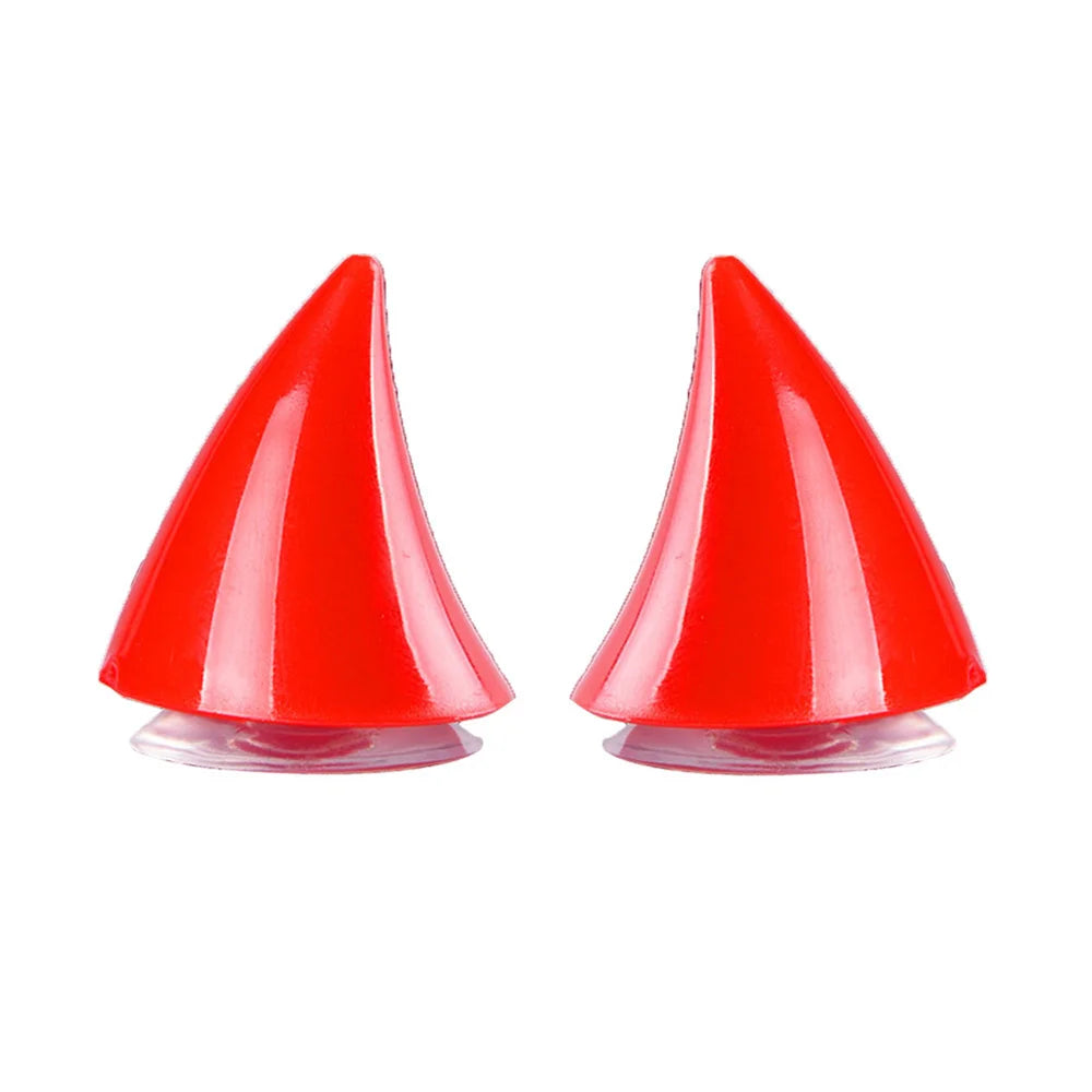 2PCS Motorcycle Helmet Cute Corner Rubber Horn Decoration Motocross Full Face off Road Helmet Decoration Moto Car Accessories