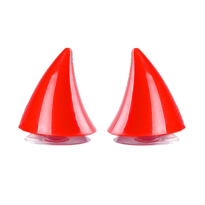2PCS Motorcycle Helmet Cute Corner Rubber Horn Decoration Motocross Full Face off Road Helmet Decoration Moto Car Accessories