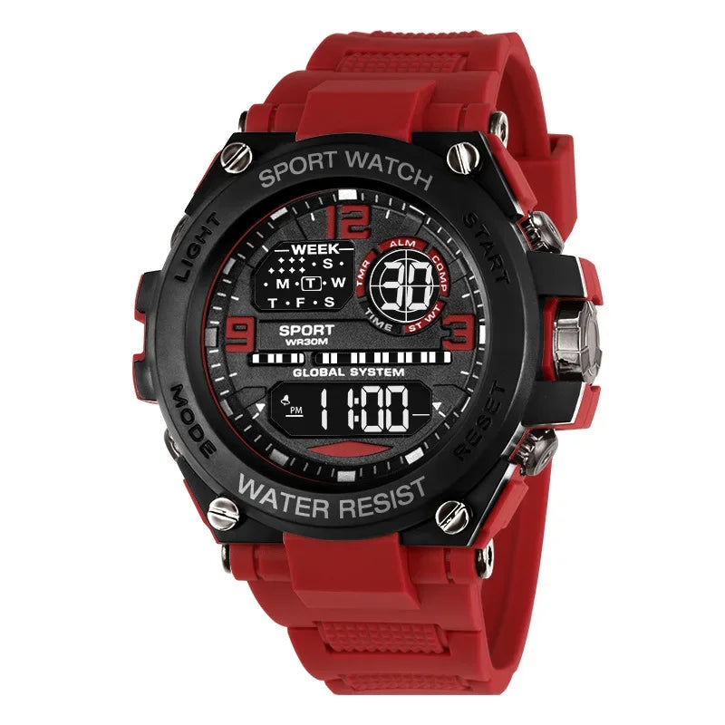 MAYZHISU Top Luxury Electronic Watch for Man Outdoor Men'S Sports Watches Stopwatch Waterproof Calendar Kids Digital Clock Gift