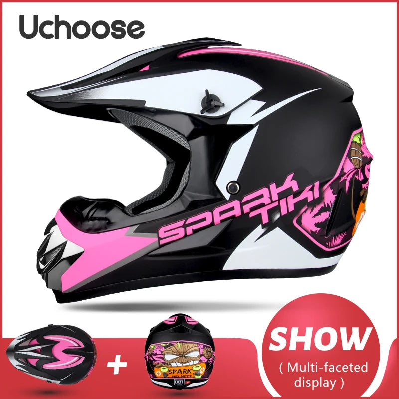Motorcycle Helmet Shark Motocross Off-Road Helm Children Moto Bike Accessories ATV Capacete De Moto Ike Downhill AM DH