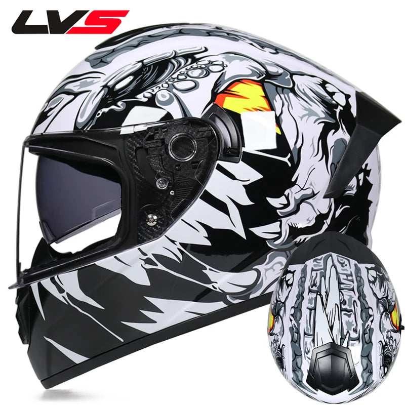 Motorcycle Helmet Cascos Para Motos with Built-In Sunshade Lens, Fully Covered Racing Helmet Casque Arai Repeat ODT