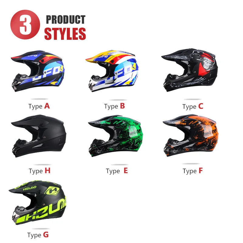 Motorcycle Helmet Shark Motocross Off-Road Helm Children Moto Bike Accessories ATV Capacete De Moto Ike Downhill AM DH