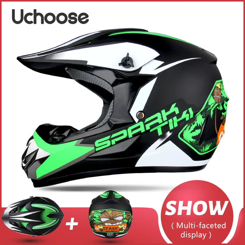 Motorcycle Helmet Shark Motocross Off-Road Helm Children Moto Bike Accessories ATV Capacete De Moto Ike Downhill AM DH