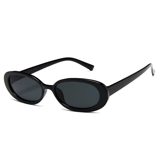 Vintage Oval Sunglasses Women Luxury Brand Designer Small Oval Sun Glasses Retro Black Red Glasses Ladies Goggle UV400 Eyewear