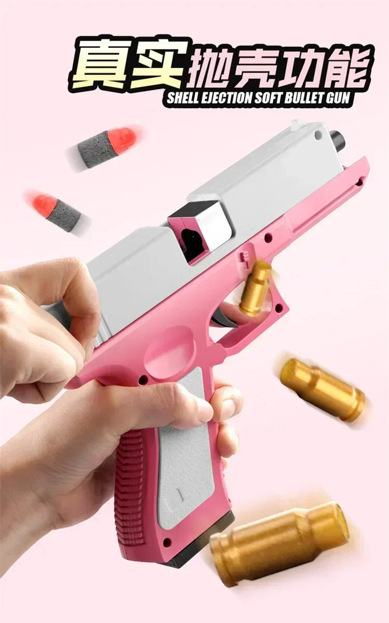 Newest Shell Ejecting Airsoft Pistol Soft Bullet Toy Gun Weapon Children Armas Shoot Outdoor Game Boys Gift