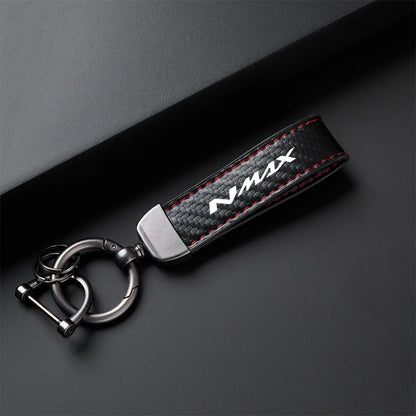 High-Grade Carbon Fiber Motorcycle Keychain Holder Keyring for YAMAHA NMAX N-MAX 155 150 125 NMAX155/150/125 Accessories