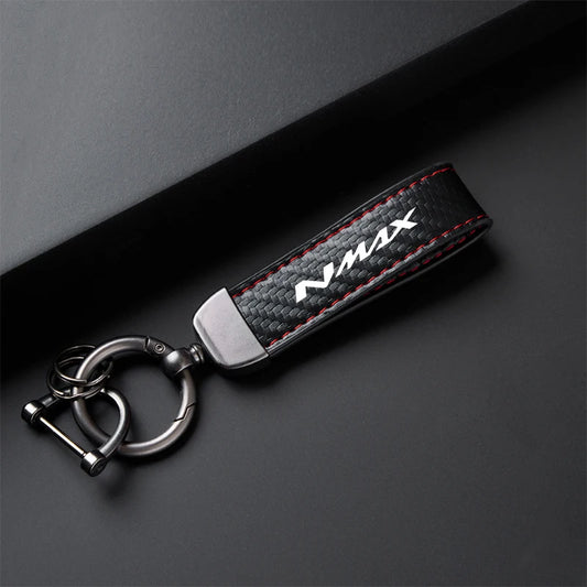 High-Grade Carbon Fiber Motorcycle Keychain Holder Keyring for YAMAHA NMAX N-MAX 155 150 125 NMAX155/150/125 Accessories