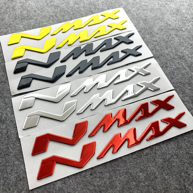 Motorcycle 3D Tank Emblem Stickers N-MAX Logo Decals Applique for Yamaha NMAX N MAX N-MAX 155 250 400 125 Waterproof