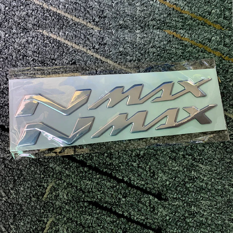 Motorcycle 3D Tank Emblem Stickers N-MAX Logo Decals Applique for Yamaha NMAX N MAX N-MAX 155 250 400 125 Waterproof
