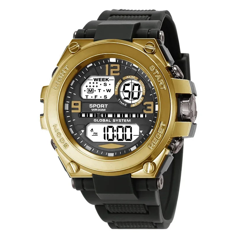 MAYZHISU Top Luxury Electronic Watch for Man Outdoor Men'S Sports Watches Stopwatch Waterproof Calendar Kids Digital Clock Gift