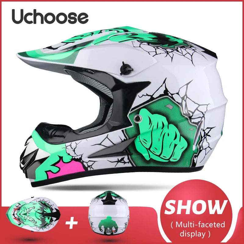 Motorcycle Helmet Shark Motocross Off-Road Helm Children Moto Bike Accessories ATV Capacete De Moto Ike Downhill AM DH