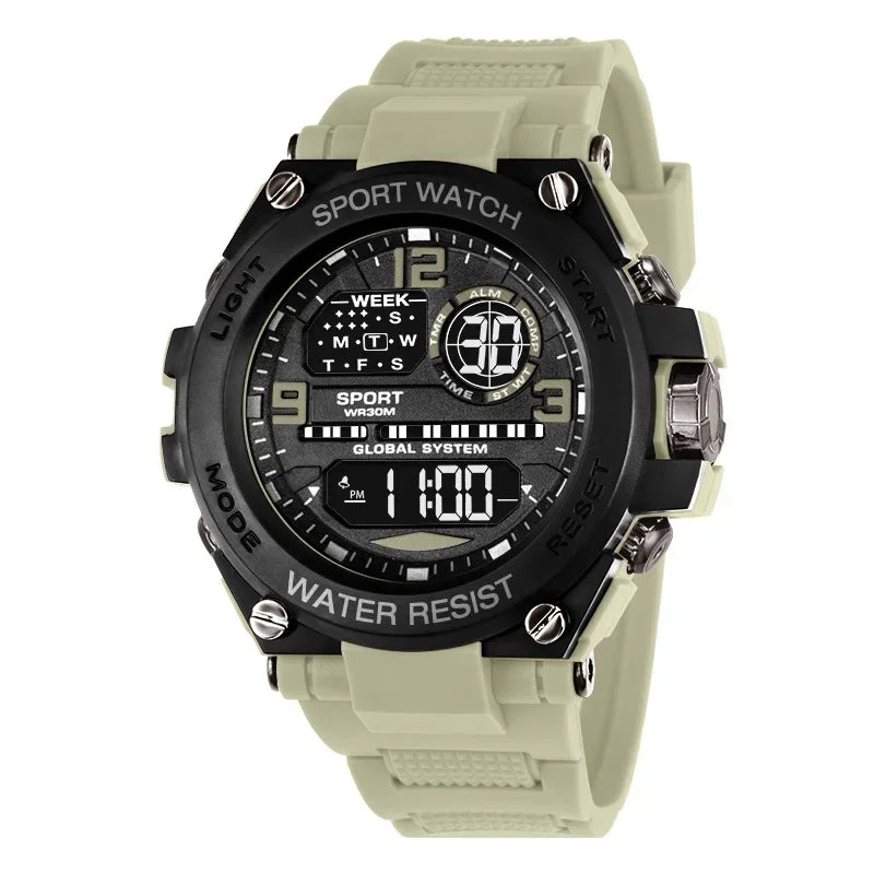 MAYZHISU Top Luxury Electronic Watch for Man Outdoor Men'S Sports Watches Stopwatch Waterproof Calendar Kids Digital Clock Gift