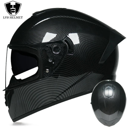 Motorcycle Helmet Cascos Para Motos with Built-In Sunshade Lens, Fully Covered Racing Helmet Casque Arai Repeat ODT