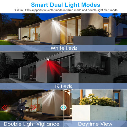 8MP Wifi IP Outdoor Wireless Security Surveillance PTZ Camera 4X Zoom Cameras AI Human Tracking Two-Way Audio HD Night Color Cam