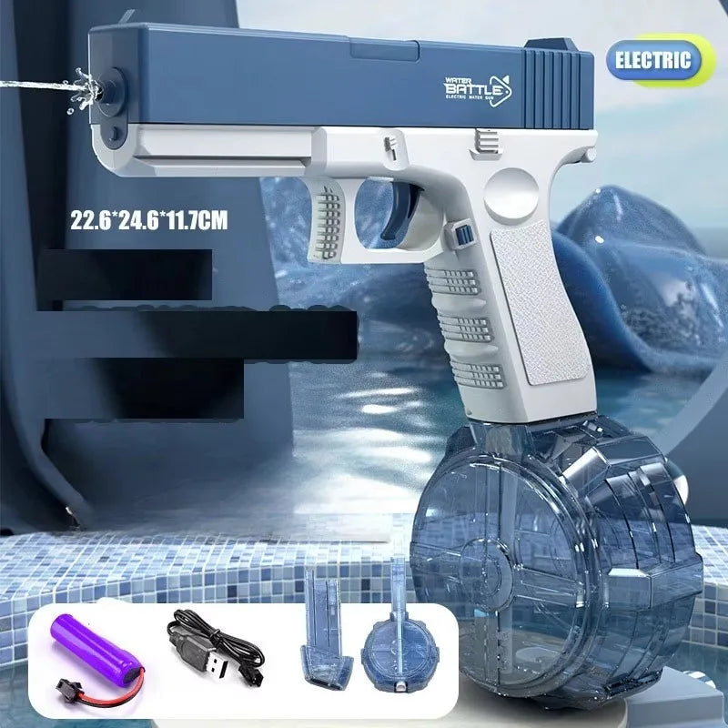 New Water Gun Electric Pistol Shooting Toy Full Automatic Summer Beach Toy for Kids Children Boys Girls Adults