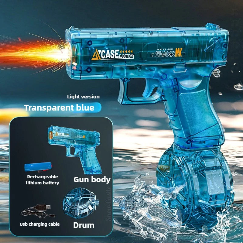 New Water Gun Electric Pistol Shooting Toy Full Automatic Summer Beach Toy for Kids Children Boys Girls Adults