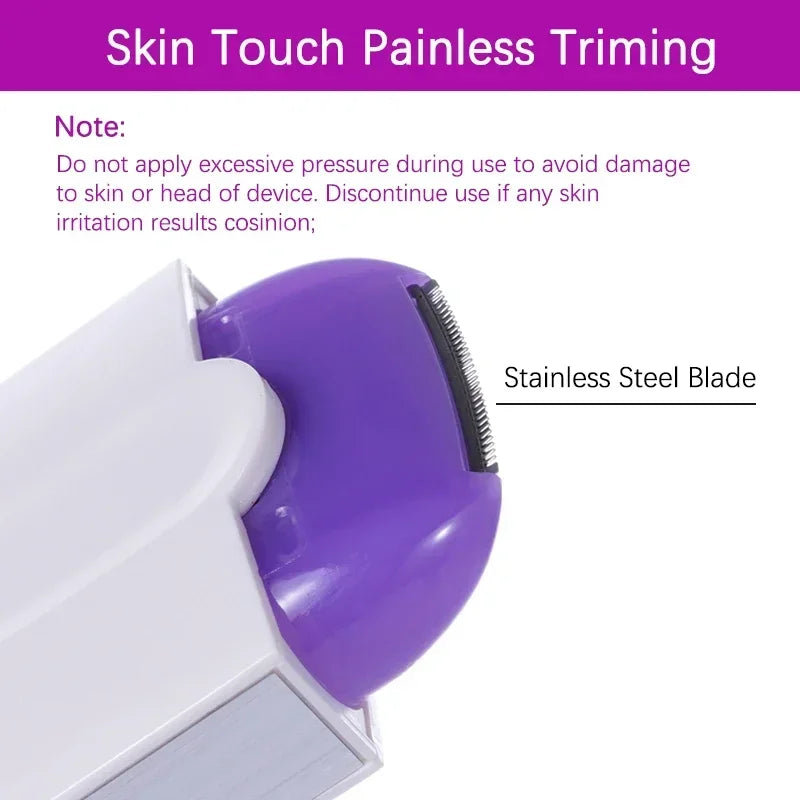Painless Touch Hair Clipper for Women, Electric Shaver for Face, Leg, Bikini, Hand and Body, Used at Home