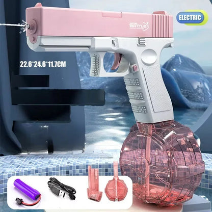 New Water Gun Electric Pistol Shooting Toy Full Automatic Summer Beach Toy for Kids Children Boys Girls Adults