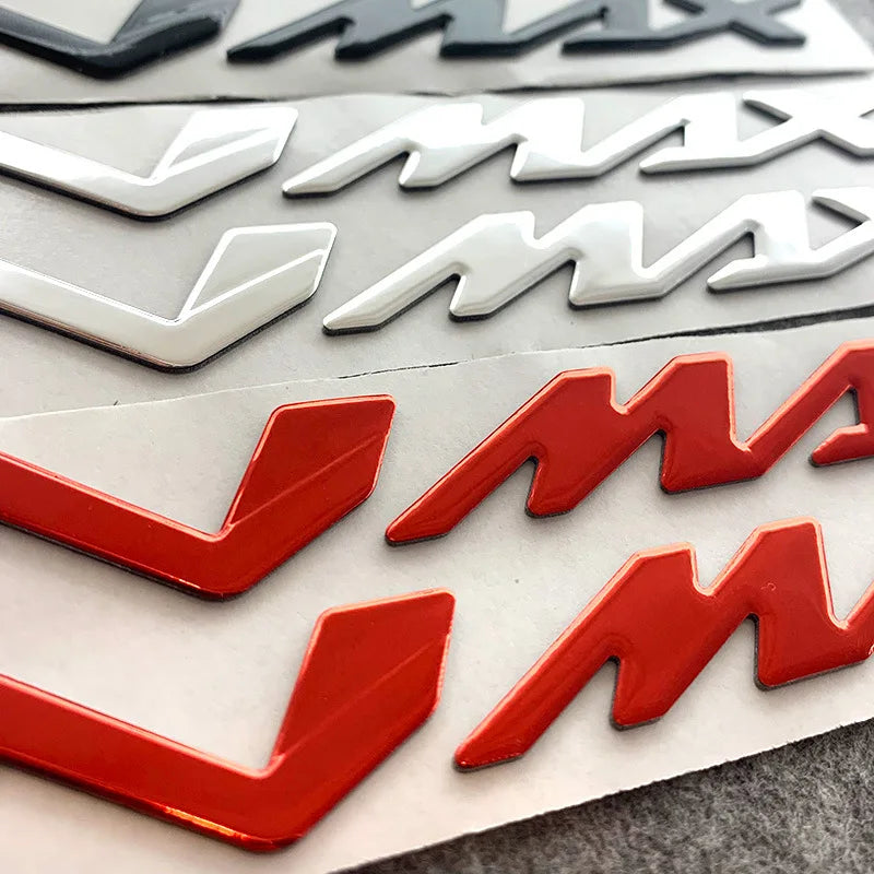 Motorcycle 3D Tank Emblem Stickers N-MAX Logo Decals Applique for Yamaha NMAX N MAX N-MAX 155 250 400 125 Waterproof