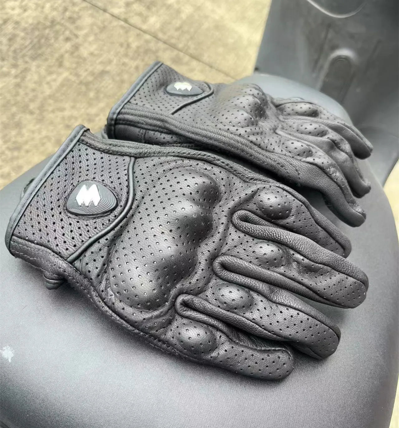 3XL Motorcycle Gloves Goatskin Leather Men Women Moto Glove Electric Bike Luvas Da Motocicleta Os Carros Eletricos Sale