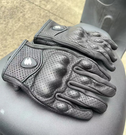 3XL Motorcycle Gloves Goatskin Leather Men Women Moto Glove Electric Bike Luvas Da Motocicleta Os Carros Eletricos Sale