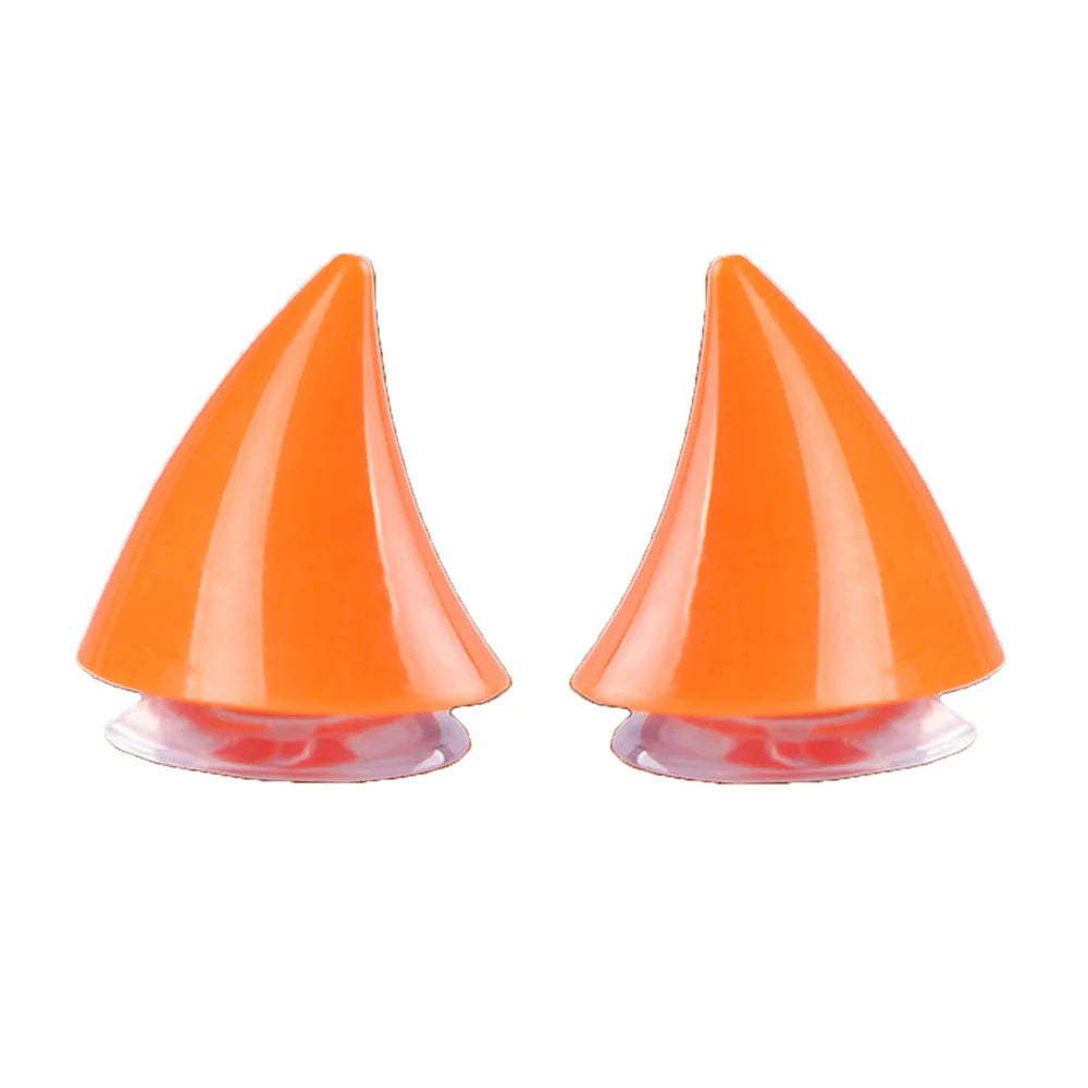 2PCS Motorcycle Helmet Cute Corner Rubber Horn Decoration Motocross Full Face off Road Helmet Decoration Moto Car Accessories