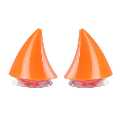 2PCS Motorcycle Helmet Cute Corner Rubber Horn Decoration Motocross Full Face off Road Helmet Decoration Moto Car Accessories