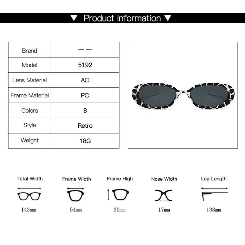 Vintage Oval Sunglasses Women Luxury Brand Designer Small Oval Sun Glasses Retro Black Red Glasses Ladies Goggle UV400 Eyewear