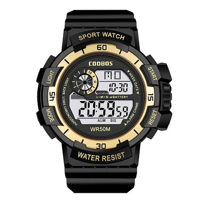 Fashion Sport LED Electronic Watches for Men Luxury Waterproof Luminous Military Watch Man Multifunction Colorful Digital Clock