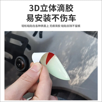 3D Luminous Vinyl Motorcycle Reflective Sticker Cute Eyes Scooter Windshield Decal Accessories for BMW Honda Yamaha Suzuki Vespa