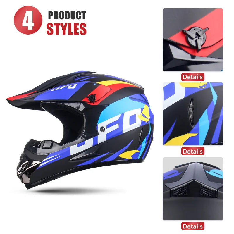 Motorcycle Helmet Shark Motocross Off-Road Helm Children Moto Bike Accessories ATV Capacete De Moto Ike Downhill AM DH
