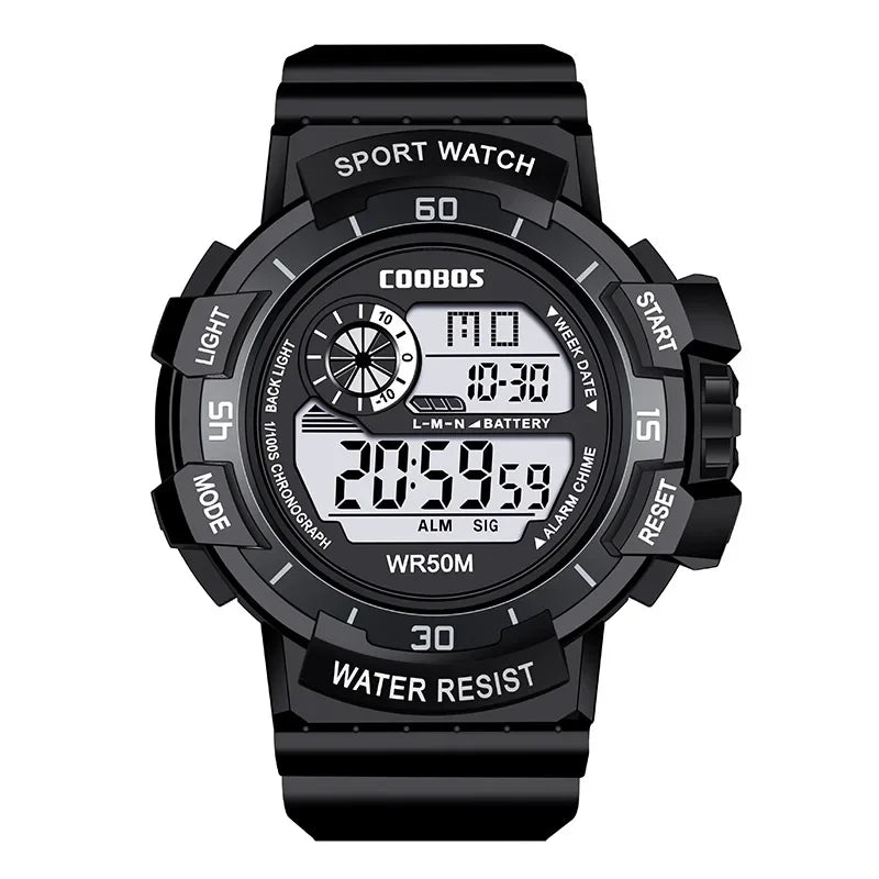 Fashion Sport LED Electronic Watches for Men Luxury Waterproof Luminous Military Watch Man Multifunction Colorful Digital Clock