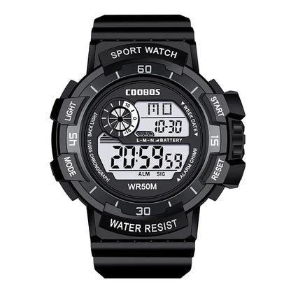 Fashion Sport LED Electronic Watches for Men Luxury Waterproof Luminous Military Watch Man Multifunction Colorful Digital Clock