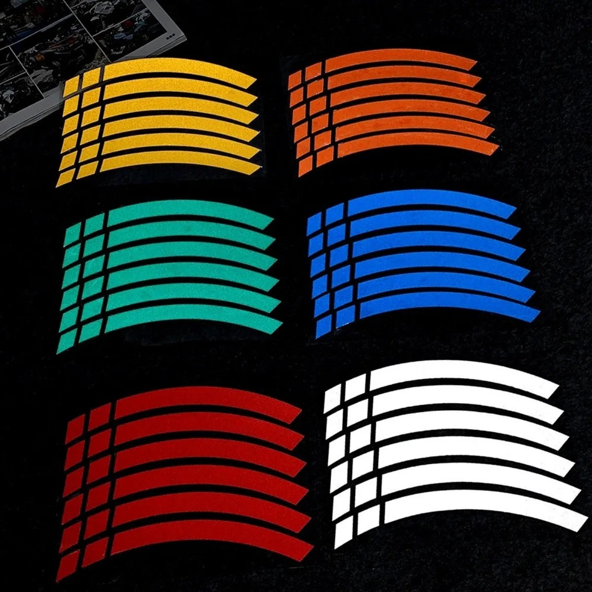 NMAX Motorcycle Wheel Hub Stickers Motor Bike Accessories Scooter Rim Strips Reflective Decal for Yamaha Nmax 125 155 160