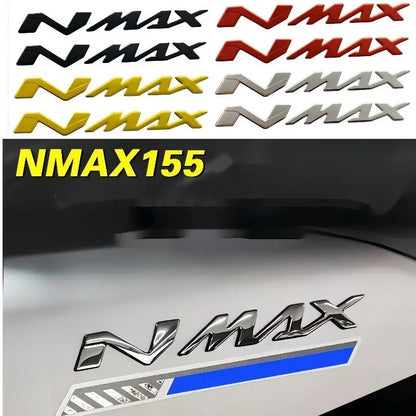 Motorcycle 3D Tank Emblem Stickers N-MAX Logo Decals Applique for Yamaha NMAX N MAX N-MAX 155 250 400 125 Waterproof