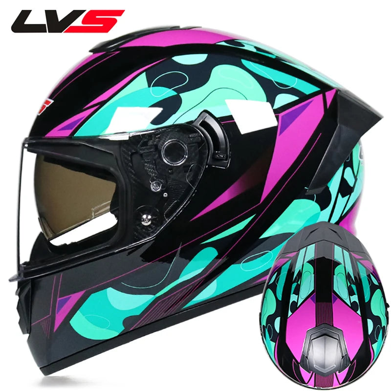 Motorcycle Helmet Cascos Para Motos with Built-In Sunshade Lens, Fully Covered Racing Helmet Casque Arai Repeat ODT