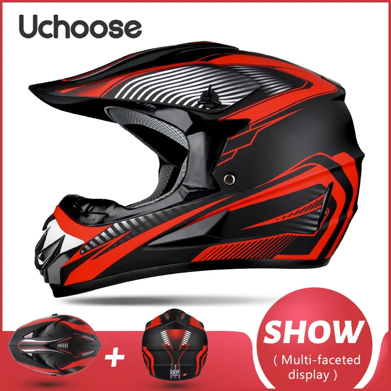 Motorcycle Helmet Shark Motocross Off-Road Helm Children Moto Bike Accessories ATV Capacete De Moto Ike Downhill AM DH