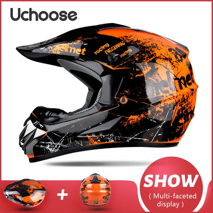Motorcycle Helmet Shark Motocross Off-Road Helm Children Moto Bike Accessories ATV Capacete De Moto Ike Downhill AM DH