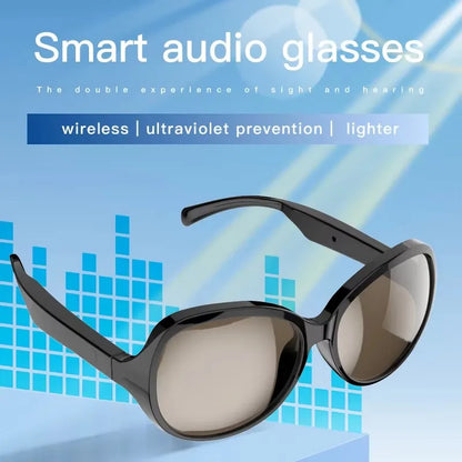 Smart Bluetooth V5.3 Sunglasses Glasses Call Outdoor Sports Headphones HIFI Black Technology Anti-Touch UV for Men and Women